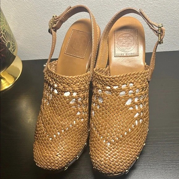 Tory Burch Woven TanWomen's Slingback Shoes(better4thick ft!) send offers pls!! - Picture 2 of 8